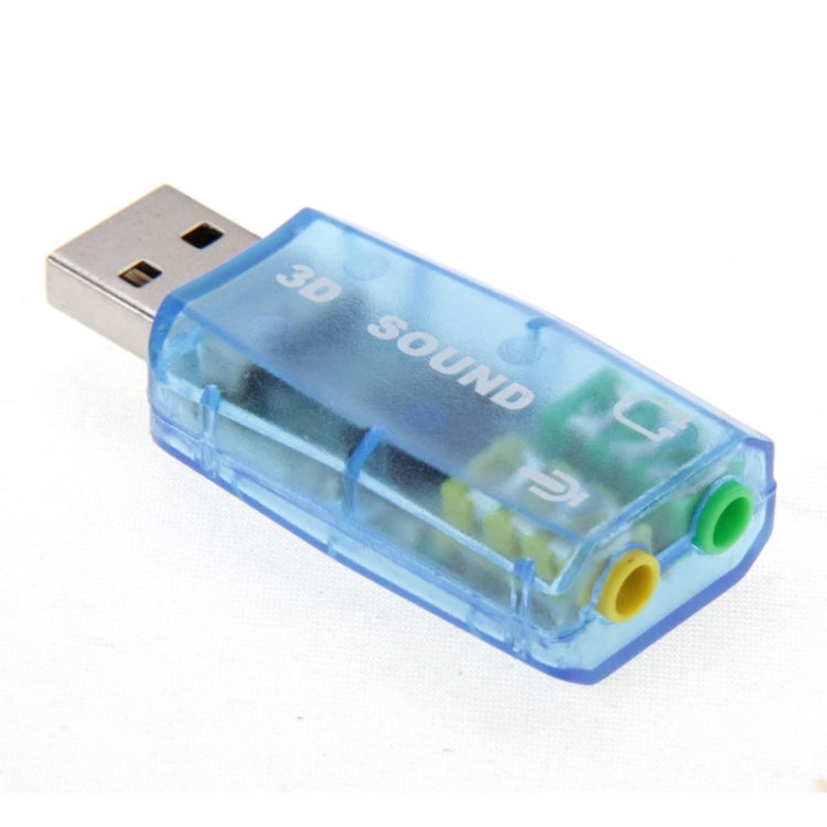 USB DSP 5.1 อะแดปเตอร์การ์ดเสียงภายนอกช่องโมโน (การจัดส่งแบบสุ่มสี)