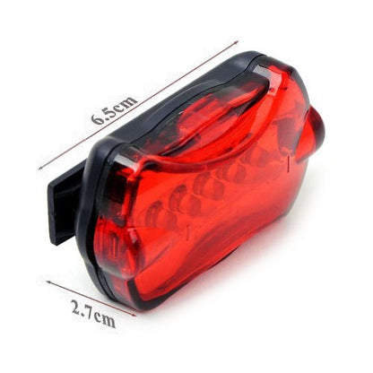 ไฟหน้าจักรยานกันน้ำ LED 5 ดวง + ไฟฉายนิรภัยด้านหลัง, Bicycle Head Light+ Rear Safety Flashlight