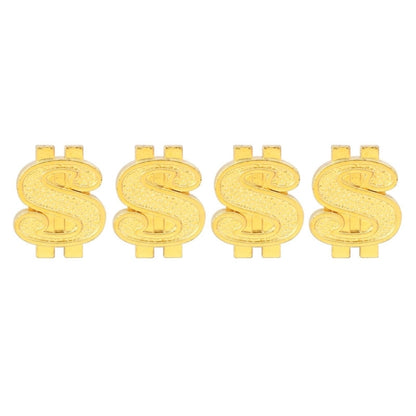 ฝาปิดวาล์วยางรถยนต์พลาสติกสไตล์ดอลลาร์สากล 8 มม. แพ็ค 4 ชิ้น, Dollar Style