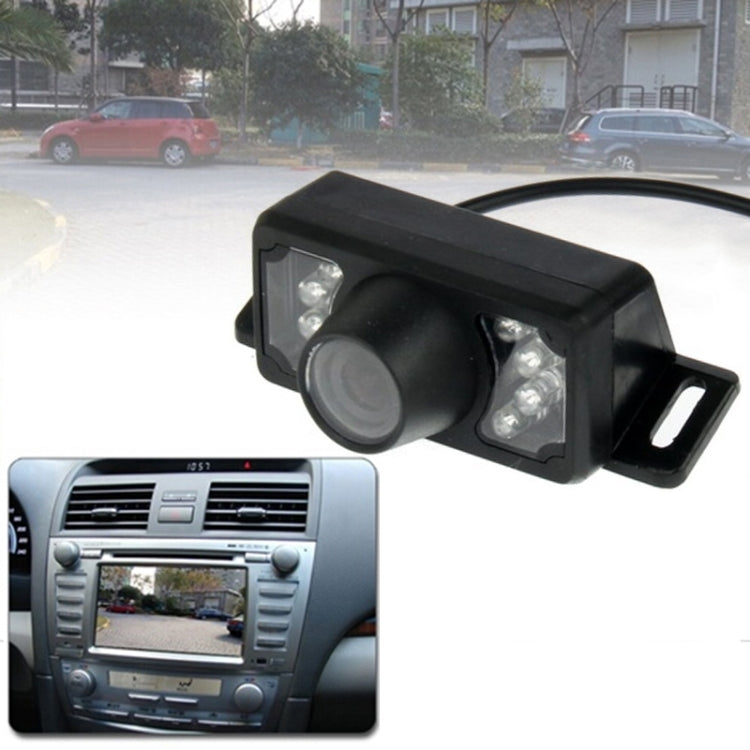 7 LED IR อินฟราเรดกันน้ำ Night Vision เลนส์สั้นไร้สาย DVD มุมมองด้านหลังพร้อมสเกลเพลท, รองรับการติดตั้งใน Car DVD Navigator, มุมมองที่กว้าง: 140 องศา (WX002), WX002