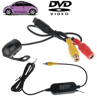 กล้องมองหลัง DVD ผีเสื้อไร้สายกันน้ำพร้อมสเกลเพลทรองรับการติดตั้งใน Car DVD Navigator หรือ Car Monitor มุมมองที่กว้าง: 170 องศา (WX003), WX003