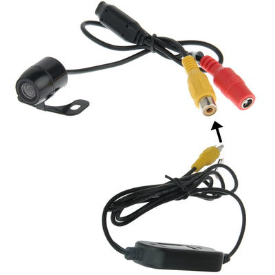 กล้องมองหลัง DVD ผีเสื้อไร้สายกันน้ำพร้อมสเกลเพลทรองรับการติดตั้งใน Car DVD Navigator หรือ Car Monitor มุมมองที่กว้าง: 170 องศา (WX003), WX003