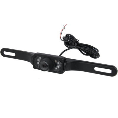 6 LED IR อินฟราเรดกันน้ำ Night Vision กรอบป้ายทะเบียนไร้สายกล้องมองหลังด้านหลังด้านหลังรองรับการติดตั้งใน Car DVD Navigator หรือ Car Monitor มุมมองที่กว้าง: 140 องศา (WD001), WD001