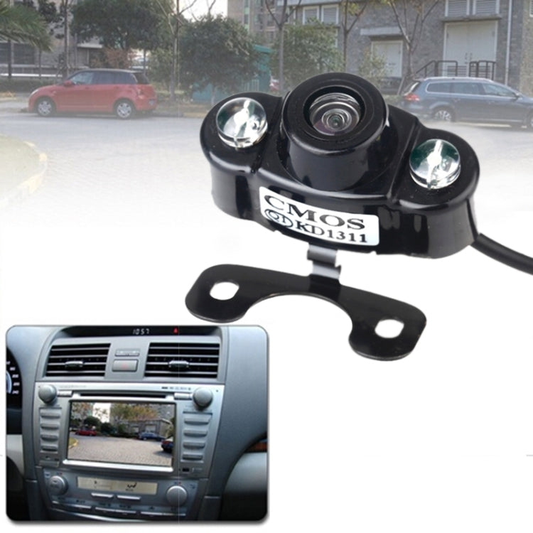 E400 กันน้ำ 2 LED สี CMOS/CCD Auto Car กล้องมองหลังสำหรับที่จอดรถสำรองความปลอดภัย, E400