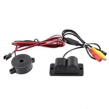 2 in 1 Mini 160 องศามุมมองด้านหลังรถยนต์กล้องสำรองข้อมูลย้อนกลับพร้อมที่จอดรถ (สีดำ), 2 in 1