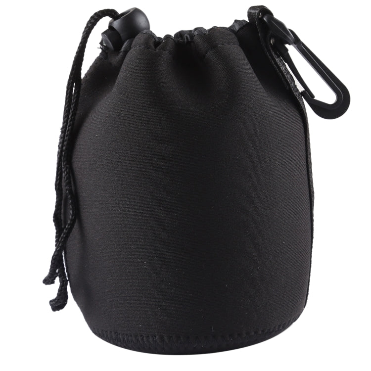 กระเป๋าใส่เลนส์กล้อง Neoprene SLR พร้อมคาราบิเนอร์ ขนาด: 10x14ซม, Size: 10x14cm