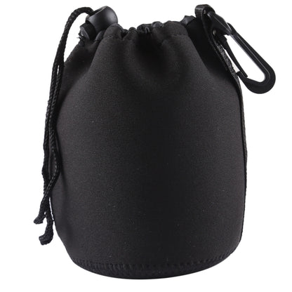 กระเป๋าใส่เลนส์กล้อง Neoprene SLR พร้อมคาราบิเนอร์ ขนาด: 10x14ซม, Size: 10x14cm