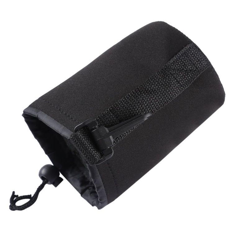 กระเป๋าใส่เลนส์กล้อง Neoprene SLR พร้อมคาราบิเนอร์ ขนาด: 10x14ซม, Size: 10x14cm