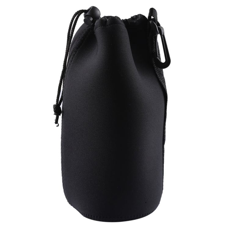 กระเป๋าใส่เลนส์กล้อง Neoprene SLR พร้อมคาราบิเนอร์ ขนาด: 10x22ซม, Size: 10x22cm