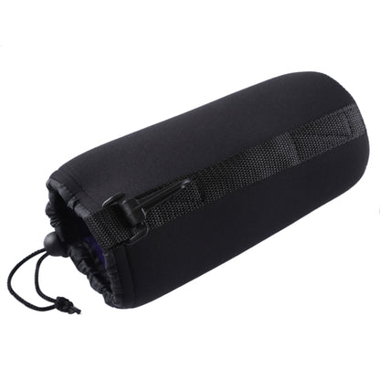 กระเป๋าใส่เลนส์กล้อง Neoprene SLR พร้อมคาราบิเนอร์ ขนาด: 10x22ซม, Size: 10x22cm