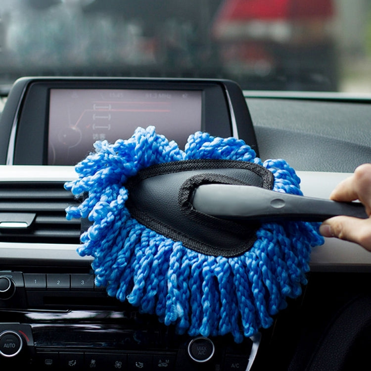 KANEED SL-915 Car Dash Duster น้ำยาทำความสะอาดพื้นผิวไมโครไฟเบอร์ภายในและภายนอกที่ล้างทำความสะอาดได้ Wax Treated Professional Detailing Tool ขนาด: 34 x 19 ซม., Surface Cleaner, Surface Cleaner Blue