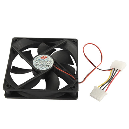 พัดลมระบายความร้อน 4 พินขนาด 120 มม. พร้อมขั้วต่อคู่, 120mm 4-pin