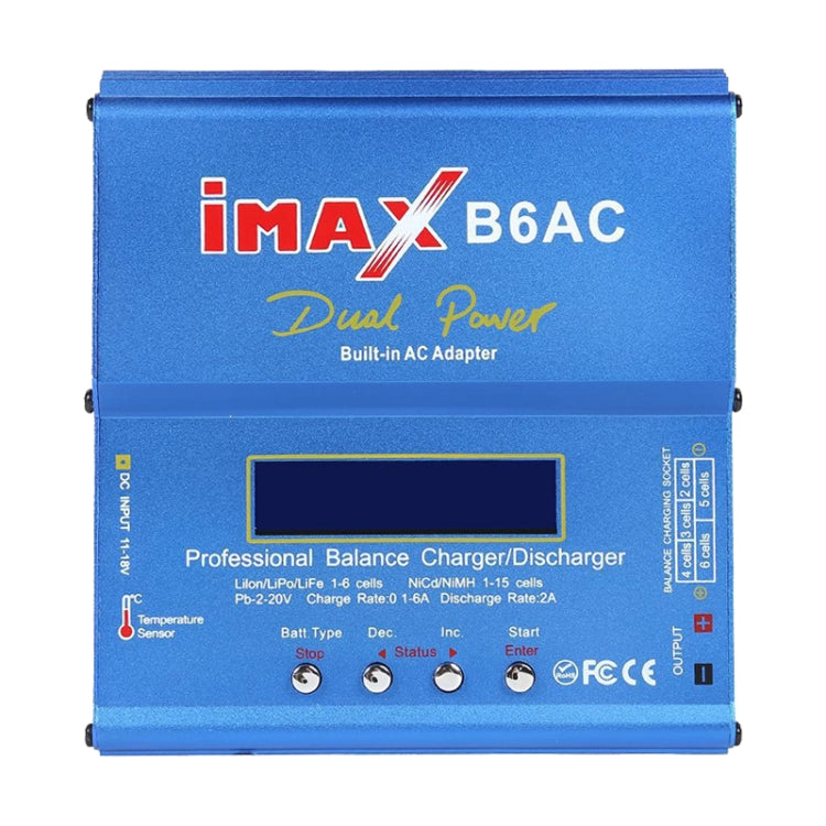 iMAX B6AC 2.6 นิ้ว LCD RC Lipo เครื่องชาร์จแบตเตอรี่สมดุล (ปลั๊ก 100-240V / EU), B6AC