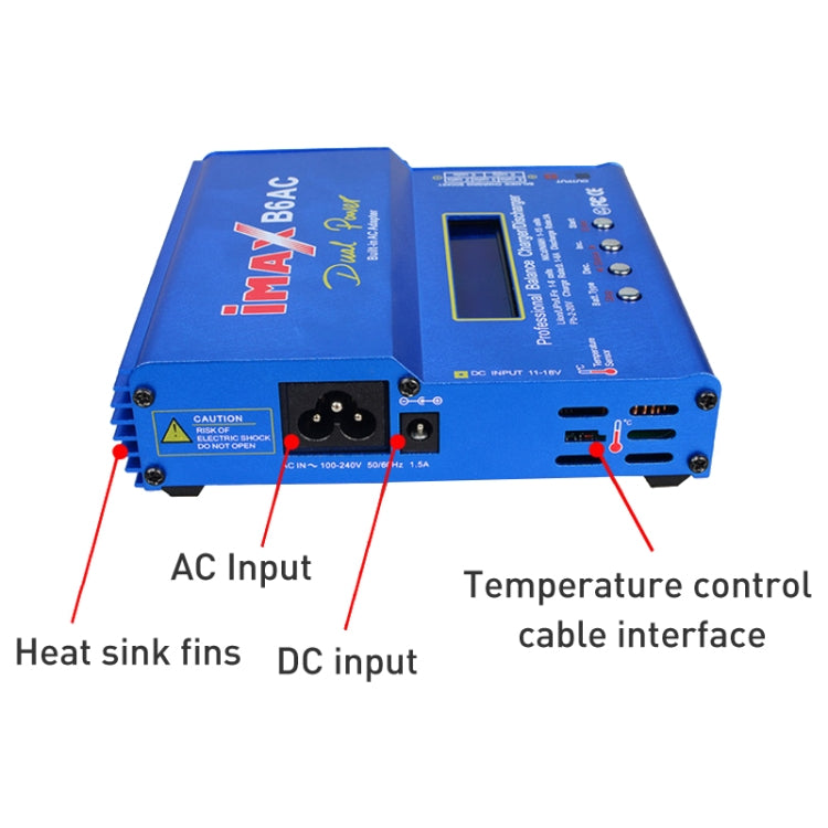 iMAX B6AC 2.6 นิ้ว LCD RC Lipo เครื่องชาร์จแบตเตอรี่สมดุล (ปลั๊ก 100-240V / EU), B6AC