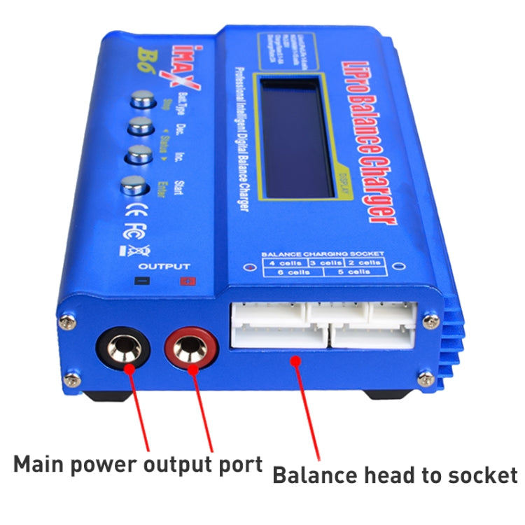 iMAX B6 เครื่องชาร์จแบตเตอรี่แบบดิจิตอล RC Lipo NiMH, W303