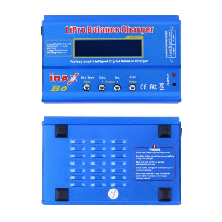 iMax B6 ดิจิตอล LCD RC Lipo NiMh เครื่องชาร์จแบตเตอรี่คงเหลือ, J502