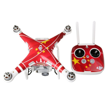 สติ๊กเกอร์กันน้ำ PVC คาร์บอนไฟเบอร์เลียนแบบ 4D ชุด สำหรับ DJI Phantom 3 โดรน และรีโมทคอนโทรลและแบตเตอรี่
