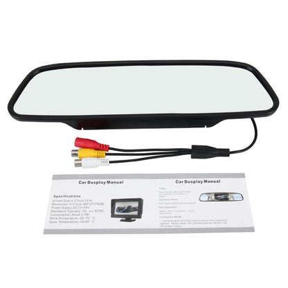 4.3 นิ้ว 480*272 มุมมองด้านหลัง TFT-LCD สี Car Monitor, รองรับฟังก์ชั่นหน้าจออัตโนมัติแบบย้อนกลับ, 4.3 inch 480*272