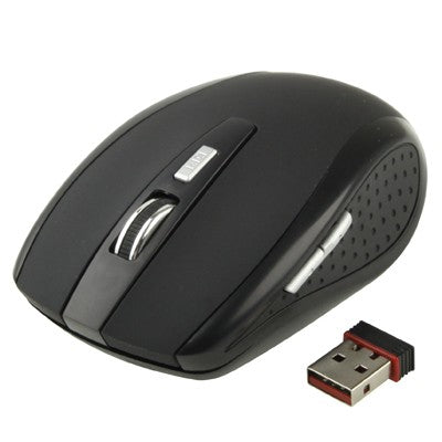 2.4 GHz 800 ~ 1600 DPI เมาส์ออปติคัลไร้สาย 6D พร้อมตัวรับสัญญาณ USB ขนาดเล็ก Plug and Play ระยะการทำงานสูงสุด 10 เมตร