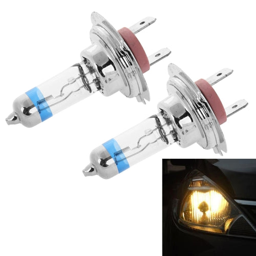 2 ชิ้น H7 12V / 55W / 4300K / 2100lm หลอดไฟหน้ารถยนต์ซีนอน, สีขาวนวล, H7