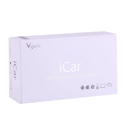 คุณภาพสูง Super Mini Vgate iCar2 ELM327 OBDII WiFi รถเครื่องมือสแกนเนอร์, รองรับ Android และ iOS, WiFi  Black
