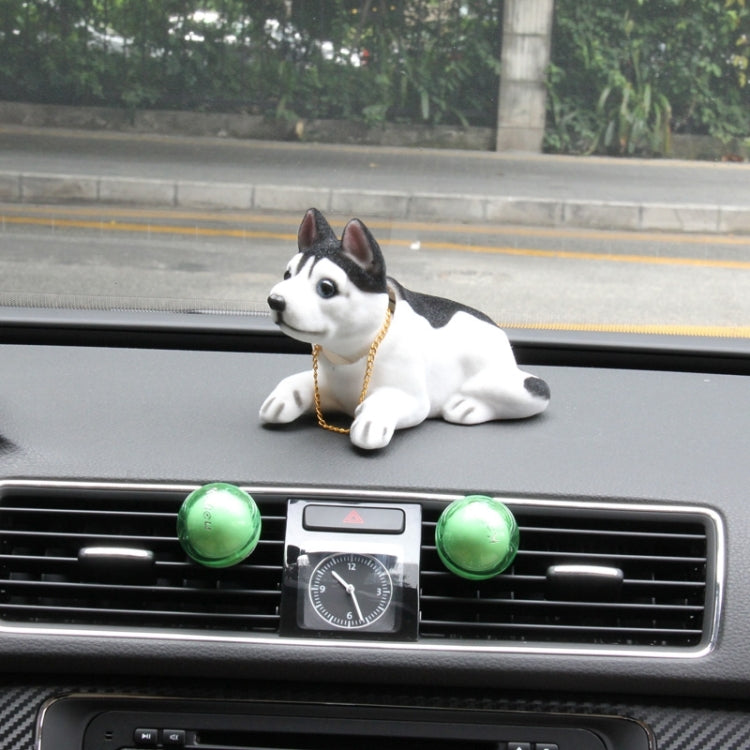 สุนัขพยักหน้าฮัสกี้น่ารักสำหรับตกแต่งรถยนต์, Husky