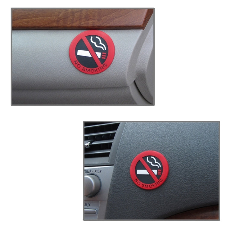 สติ๊กเกอร์ป้ายห้ามสูบบุหรี่ 3 ชิ้น ขนาด 5x5 ซม, No Smoking