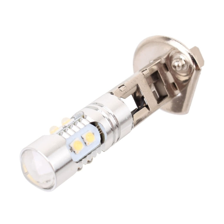 H1 50W 600LM 5500K แสงสีขาว 10 SMD-2828-LEDs ไฟตัดหมอกรถยนต์, กระแสไฟคงที่, DC12-24V, H1