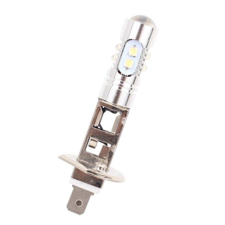 H1 50W 600LM 5500K แสงสีขาว 10 SMD-2828-LEDs ไฟตัดหมอกรถยนต์, กระแสไฟคงที่, DC12-24V, H1