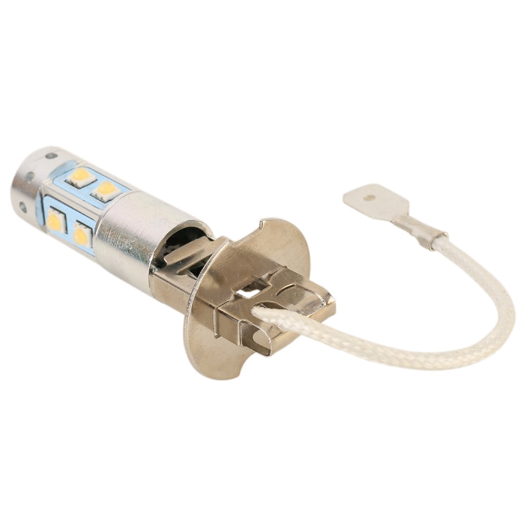 H3 50W 600LM 5500K แสงสีขาว 10 SMD-2828-LEDs ไฟตัดหมอกรถยนต์, กระแสไฟคงที่, DC12-24V, H3