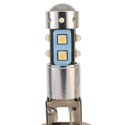 H3 50W 600LM 5500K แสงสีขาว 10 SMD-2828-LEDs ไฟตัดหมอกรถยนต์, กระแสไฟคงที่, DC12-24V, H3