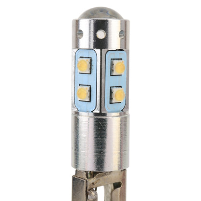 H3 50W 600LM 5500K แสงสีขาว 10 SMD-2828-LEDs ไฟตัดหมอกรถยนต์, กระแสไฟคงที่, DC12-24V, H3