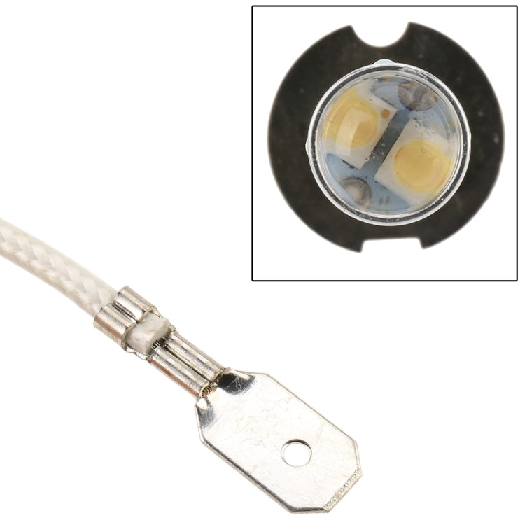 H3 50W 600LM 5500K แสงสีขาว 10 SMD-2828-LEDs ไฟตัดหมอกรถยนต์, กระแสไฟคงที่, DC12-24V, H3