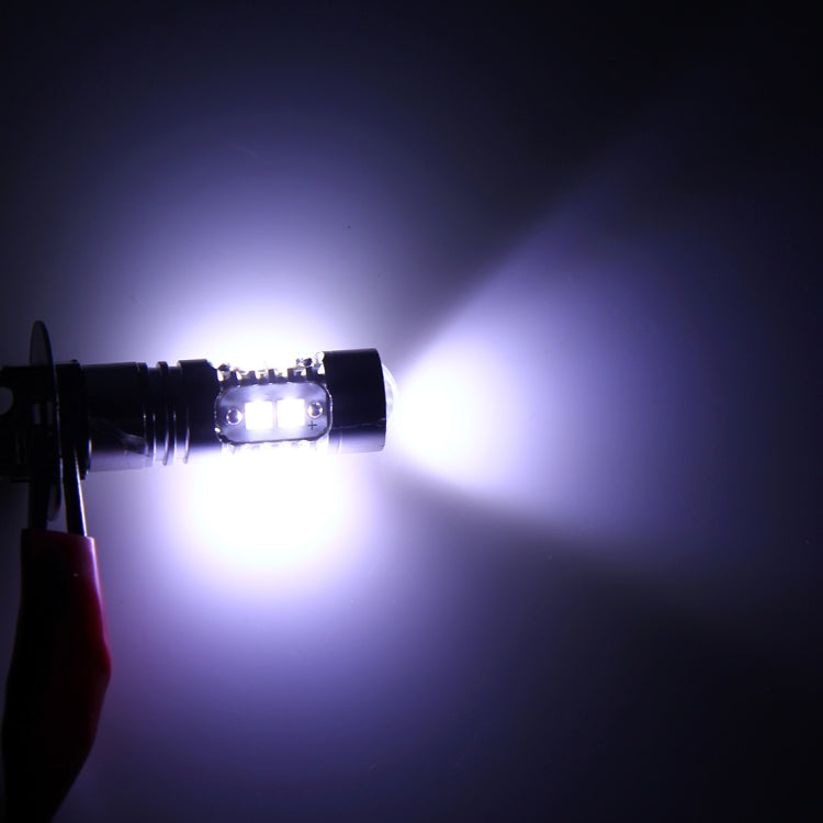 H3 50W 600LM 5500K แสงสีขาว 10 SMD-2828-LEDs ไฟตัดหมอกรถยนต์, กระแสไฟคงที่, DC12-24V, H3