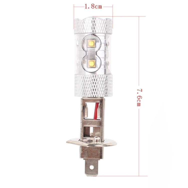 H1 50W 750LM 6500K แสงสีขาว 10-3535-LEDs ไฟตัดหมอกรถยนต์, กระแสไฟคงที่, DC12-24V, H1