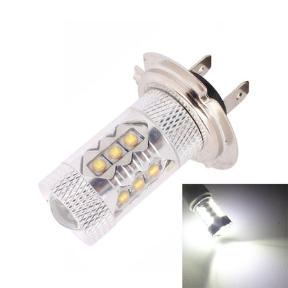 H7 80W 800LM 6500K แสงสีขาว 16-3535-LEDs ไฟตัดหมอกรถยนต์, กระแสไฟคงที่, DC12-24V, H7