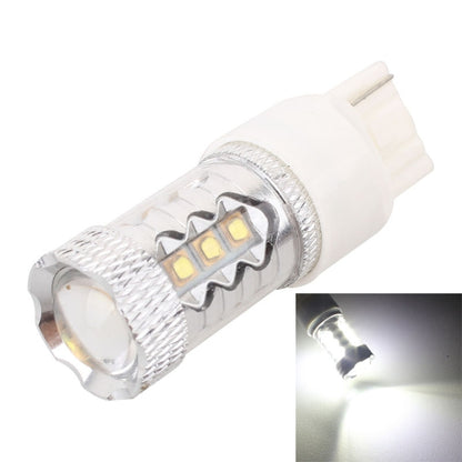 T20/7440 สายเดี่ยว 80W 800LM 6500K แสงสีขาว 16-3535-LEDs ไฟตัดหมอกรถยนต์ กระแสไฟคงที่ DC12-24V, T20