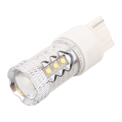 T20/7440 สายเดี่ยว 80W 800LM 6500K แสงสีขาว 16-3535-LEDs ไฟตัดหมอกรถยนต์ กระแสไฟคงที่ DC12-24V, T20
