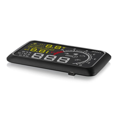 X3 บลูทูธ 5.5 นิ้วรถยนต์ OBDII / EUOBD HUD ติดตั้งบนรถ Head Up Display ระบบรักษาความปลอดภัย, รองรับความเร็วและการใช้เชื้อเพลิง, ปลุก Overspeed, อุณหภูมิของน้ำ ฯลฯ, X3 5.5 inch