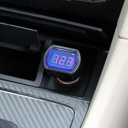 DC 12V / 24V จอแสดงผล LED มินิไฟฟ้าอัตโนมัติโวลต์มิเตอร์, Mini Auto Electric Voltmeter