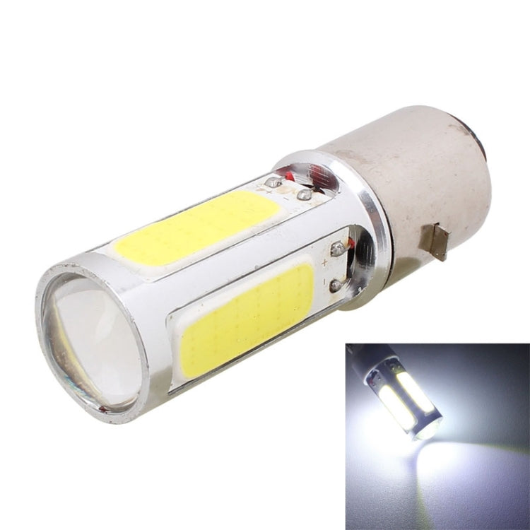 BA20D 1250LM 20W + 5W 5 x COB ไฟ LED สีขาวรถจักรยานยนต์ไฟเบรคหลอดไฟ DC 12V, 20W + 5W 1250LM