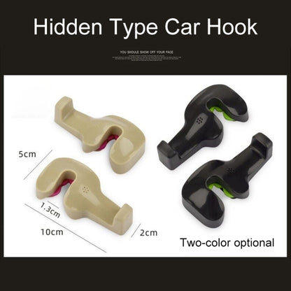ตะขอแขวนรถแบบซ่อน 1 คู่, Hidden Type Car Hook(Black), Hidden Type Car Hook(Khaki)