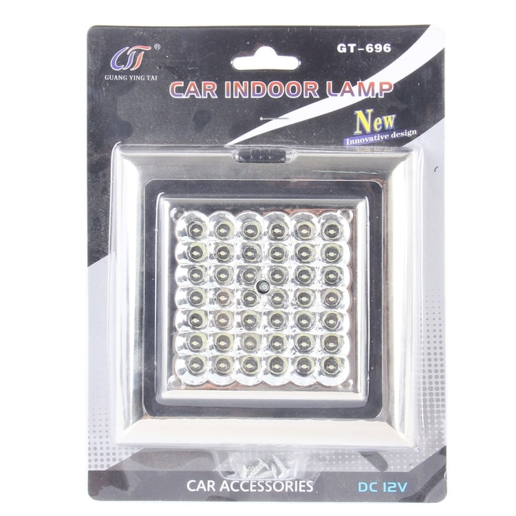 พลังงานสูงรถยนต์ในร่ม 42 LED 3 ส่วนสวิตช์ไฟ DC 12V (แสงสีขาว), 42 LEDs