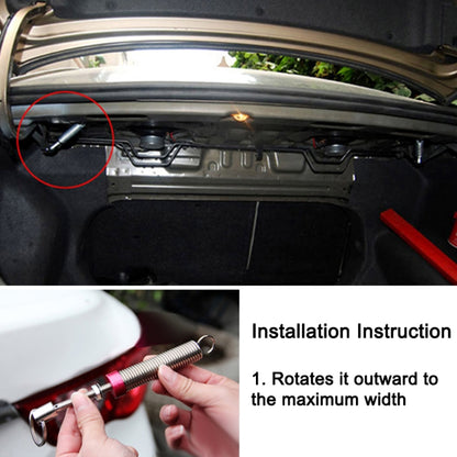 2 ชิ้นสำรองปรับอัตโนมัติรถฝากระโปรงหลังยกอุปกรณ์สปริง, Car Trunk Lid Lifting Spring Device