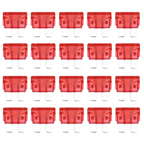 100 ชิ้น Auto Mini Blade ฟิวส์ (30A) , DC 12V, 10A Red