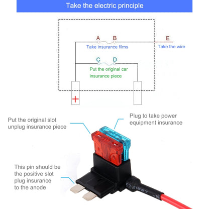 Add-A-Circuit TAP Adapter ATM APM Blade ตัวยึดฟิวส์อัตโนมัติ (ขนาดกลาง), Medium Size