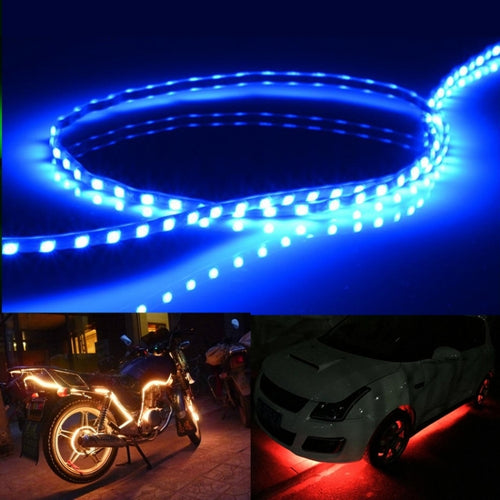 5 ชิ้นตามปกติสไตล์ 45 LED 3528 SMD กันน้ำรถยืดหยุ่นแถบแสงสำหรับตกแต่งรถยนต์, DC 12V, ความยาว: 45 ซม., 45cm+Dark Blue, 45cm+Green, 45cm+Ice blue, 45cm+Pink, 45cm+Red, 45cm+White, 45cm+Yellow