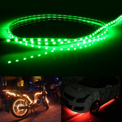 5 ชิ้นตามปกติสไตล์ 45 LED 3528 SMD กันน้ำรถยืดหยุ่นแถบแสงสำหรับตกแต่งรถยนต์, DC 12V, ความยาว: 45 ซม., 45cm+Dark Blue, 45cm+Green, 45cm+Ice blue, 45cm+Pink, 45cm+Red, 45cm+White, 45cm+Yellow