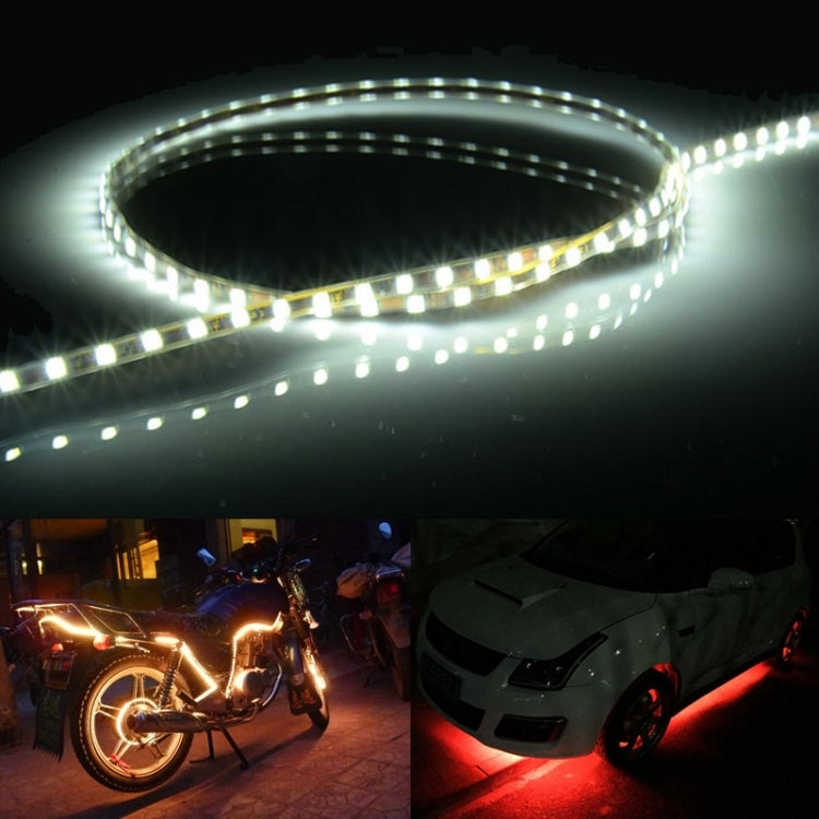 5 ชิ้นตามปกติสไตล์ 45 LED 3528 SMD กันน้ำรถยืดหยุ่นแถบแสงสำหรับตกแต่งรถยนต์, DC 12V, ความยาว: 45 ซม., 45cm+Dark Blue, 45cm+Green, 45cm+Ice blue, 45cm+Pink, 45cm+Red, 45cm+White, 45cm+Yellow