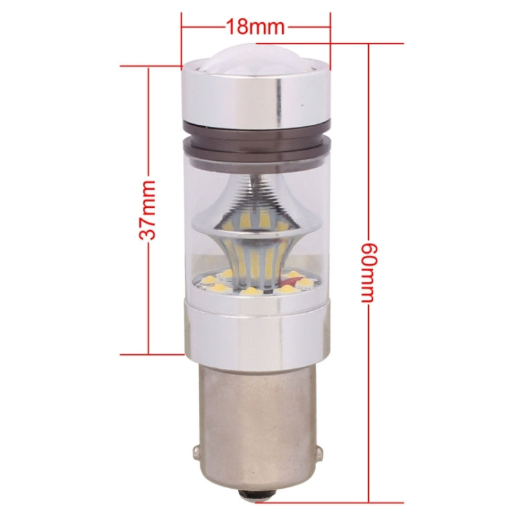 1156 850LM BA15S 100W LED รถ การสำรองข้อมูลด้านหลัง / สัญญาณไฟเลี้ยวหน้าหลอดไฟ, DC 12-24V, 1156